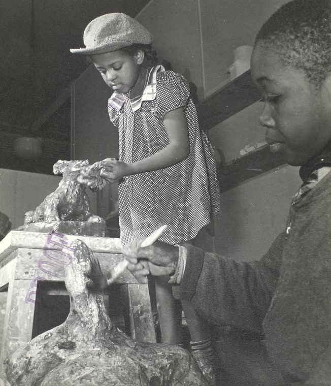 Old days in Harlem: Harlem Community Art Center