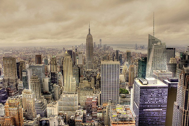 USA Skyscrapers Houses New York City Manhattan Cities