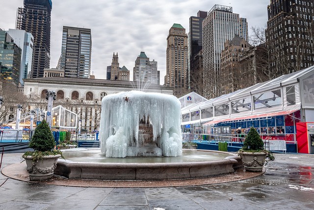 The Josephine Shaw Lowell Memorial Fountain, Bryant Park.